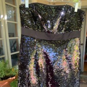 Sparkle! Tahari Size 8 Sequined Mini Dress - Back Zip. Tags On!